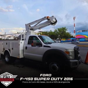 FORD F-450 2016 CON GRÚA DE CANASTILLA ETI AISLADA